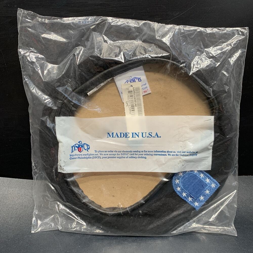 Vintage US Army Black Wool Beret Size 7 3/4 Garrison Collection NWT USA Made.